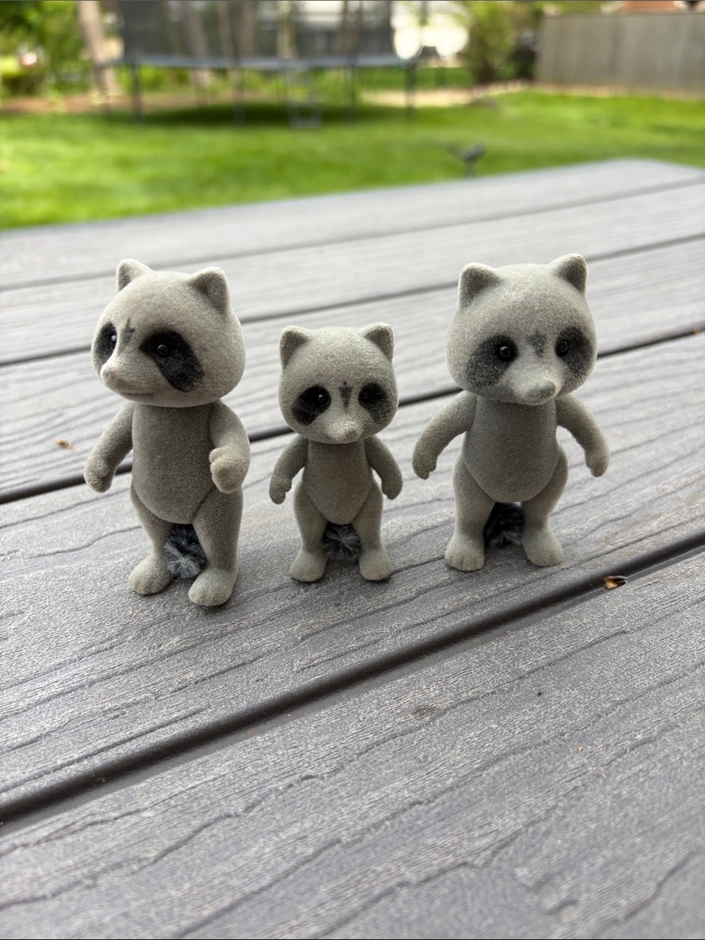 Sylvanian Chestnut  Raccoon Family Calico Critters 1980s